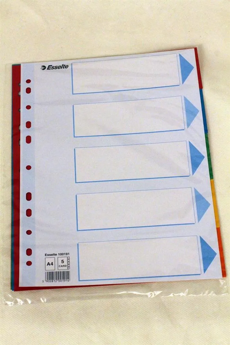 Skilleark 5-Delt A4