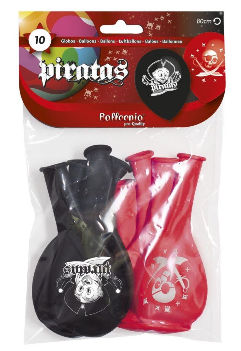 Ballonger - Pirat 10 stk i pk
