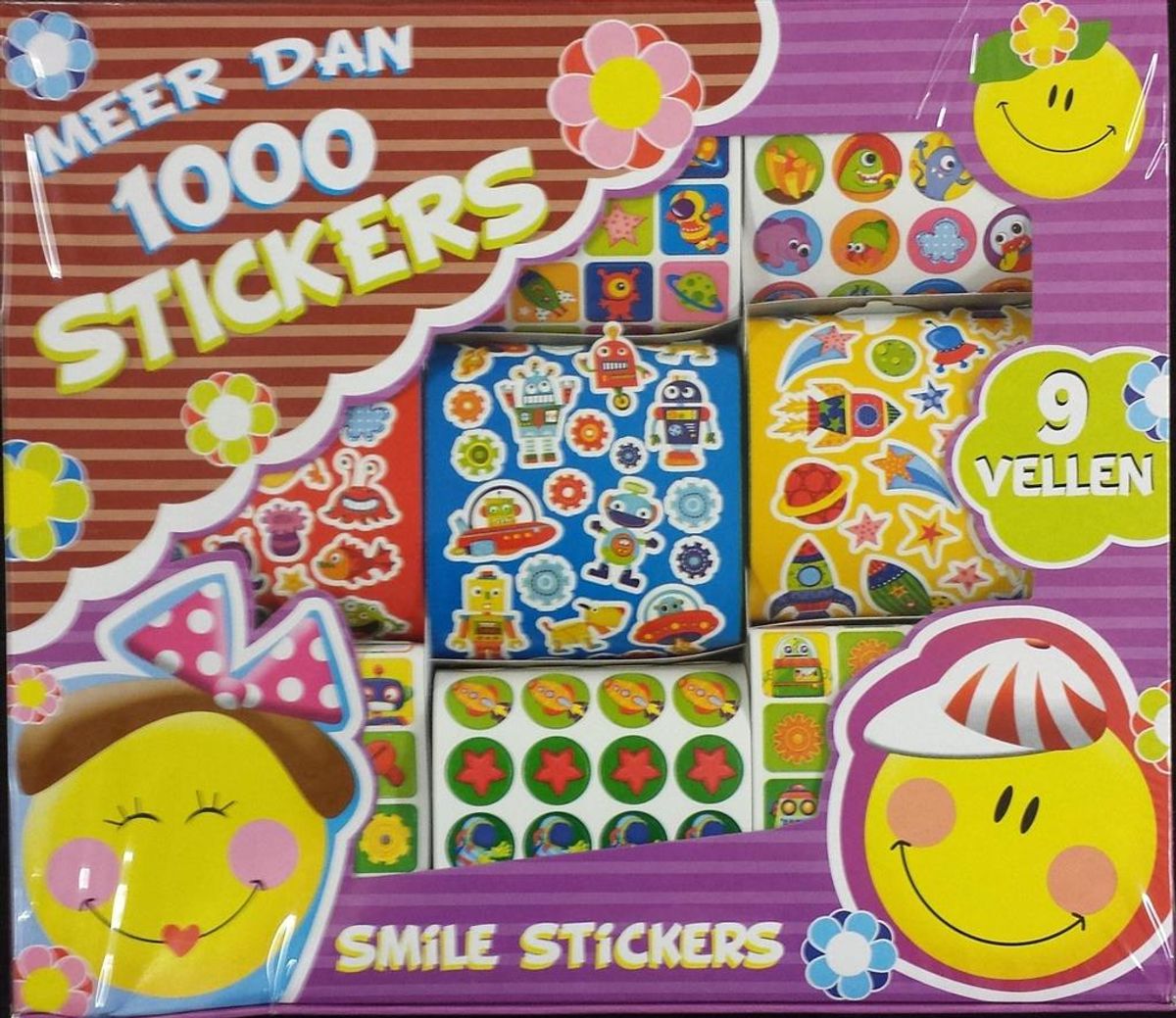 Klistremerker - Stickers - 1000 stk i en og samme pakke