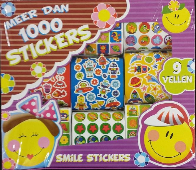 Hovedbilde Klistremerker - Stickers - 1000 stk i en og samme ...