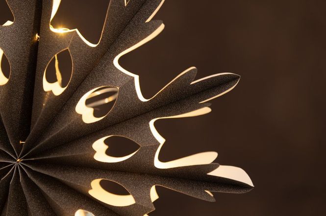Hovedbilde Adventsstjerne -  Snowflake med 20 Led-Lys