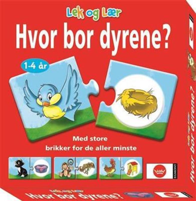 Hovedbilde Hvor Bor Dyrene? - Barnespill