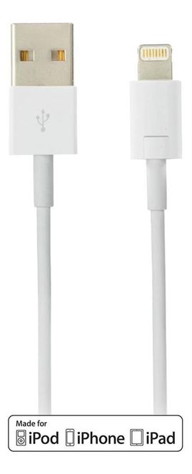 Hovedbilde Ladekabel Til iPhone / iPad - 2 m - Deltaco
