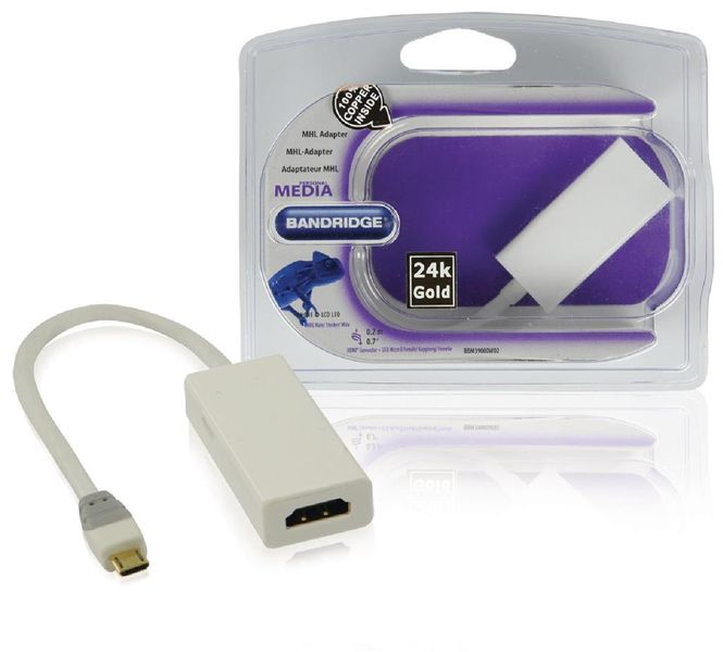 Hovedbilde USB Micro B 5-stifts hankontakt - HDMI-utgang + ...