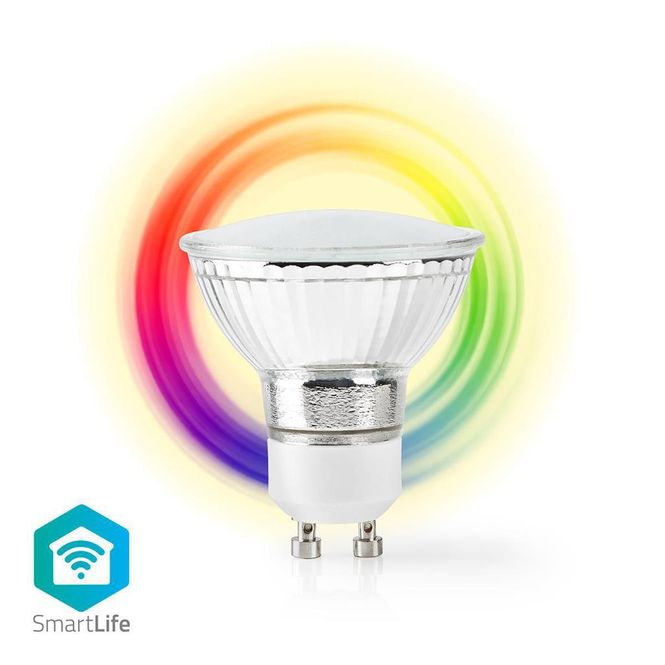 Hovedbilde WiFi-smart LED-lyspære, full farge - GU10 - Nedis