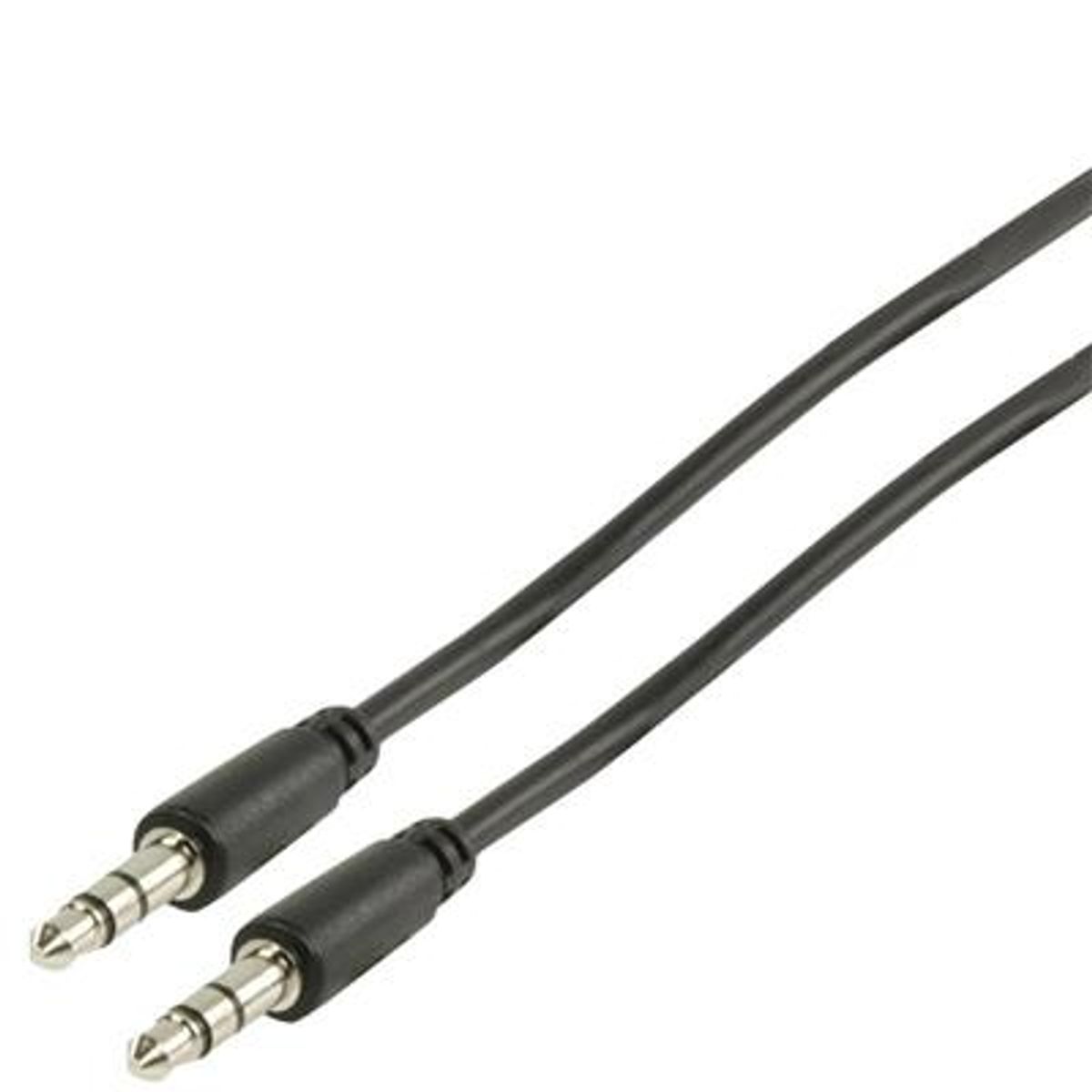 Stereo Audio Cable - 2 Meter Minijack 3,5mm, Hann Til 3,5mm Hann