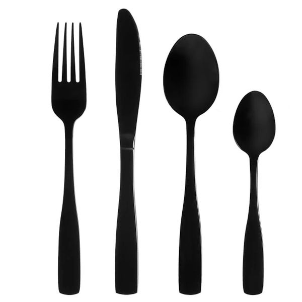 Hovedbilde Bestikksett for 4 Personer - 16 deler Sort