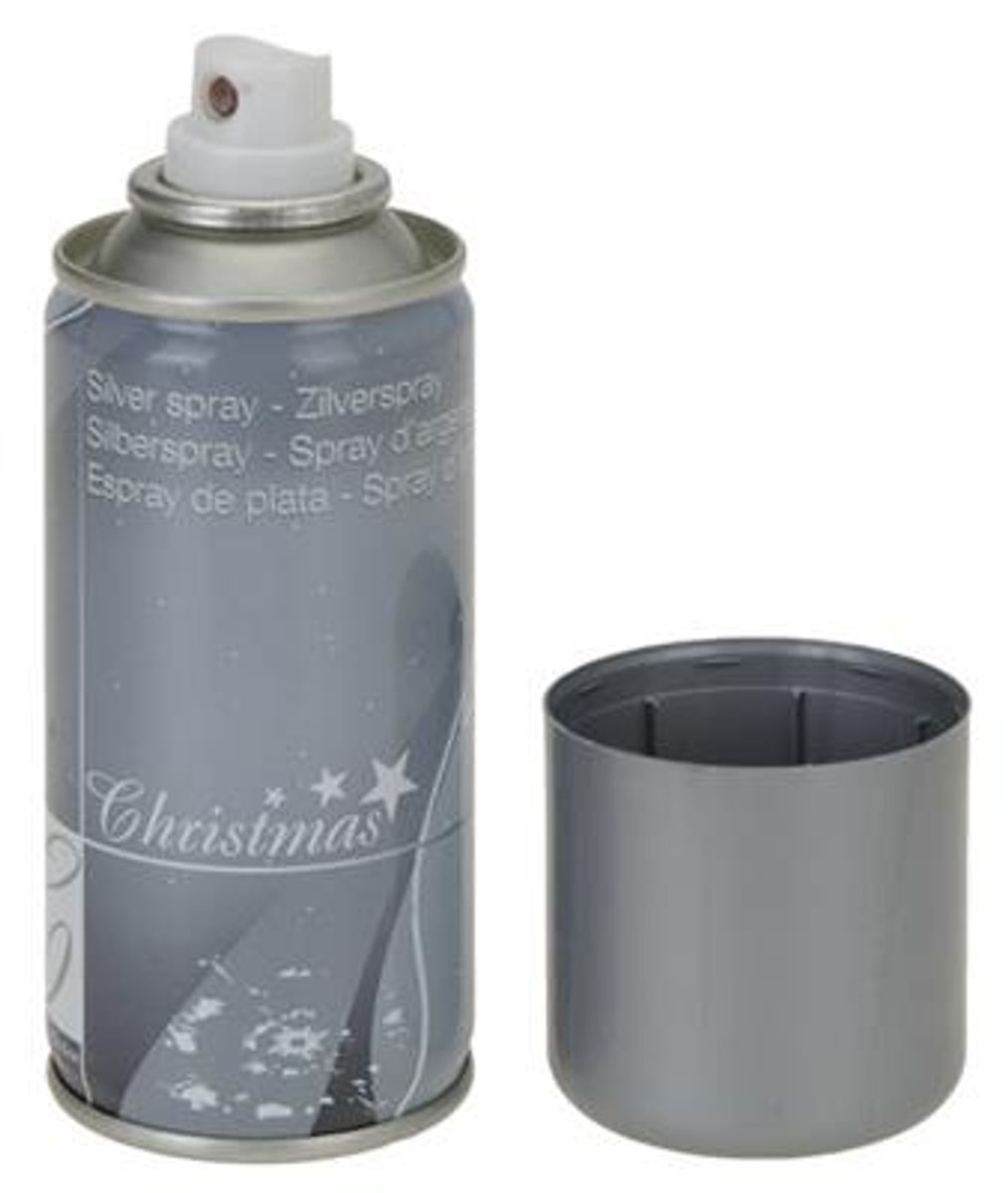 Sølvspray - Dekorspray med Sølvfarge - 150ML