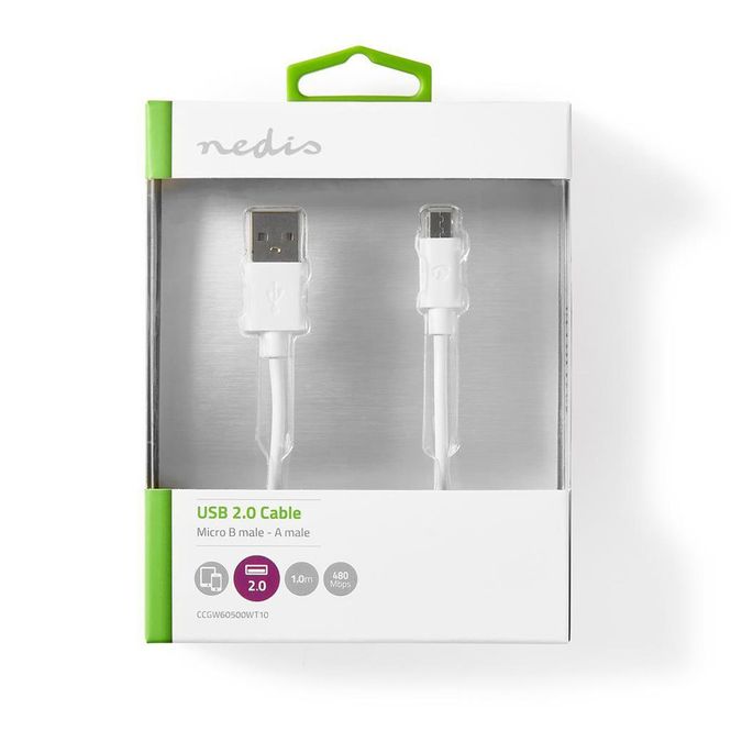 Hovedbilde Ladekabel Androide - USB-A Han - USB Micro-B Han ...