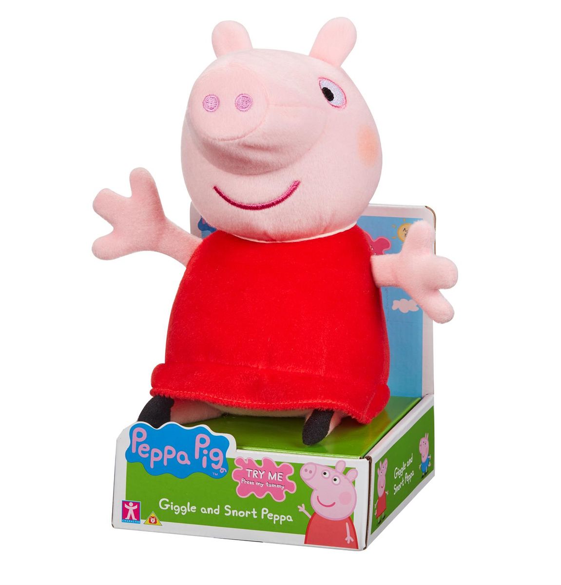 Peppa Gris Plysj med Lyd - Lekebamse med Lyd