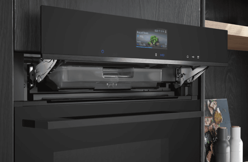 Siemens iQ700 Integrert Dampovn 60x60 cm Sort – FullSteam Plus & RoastingSensor Plus