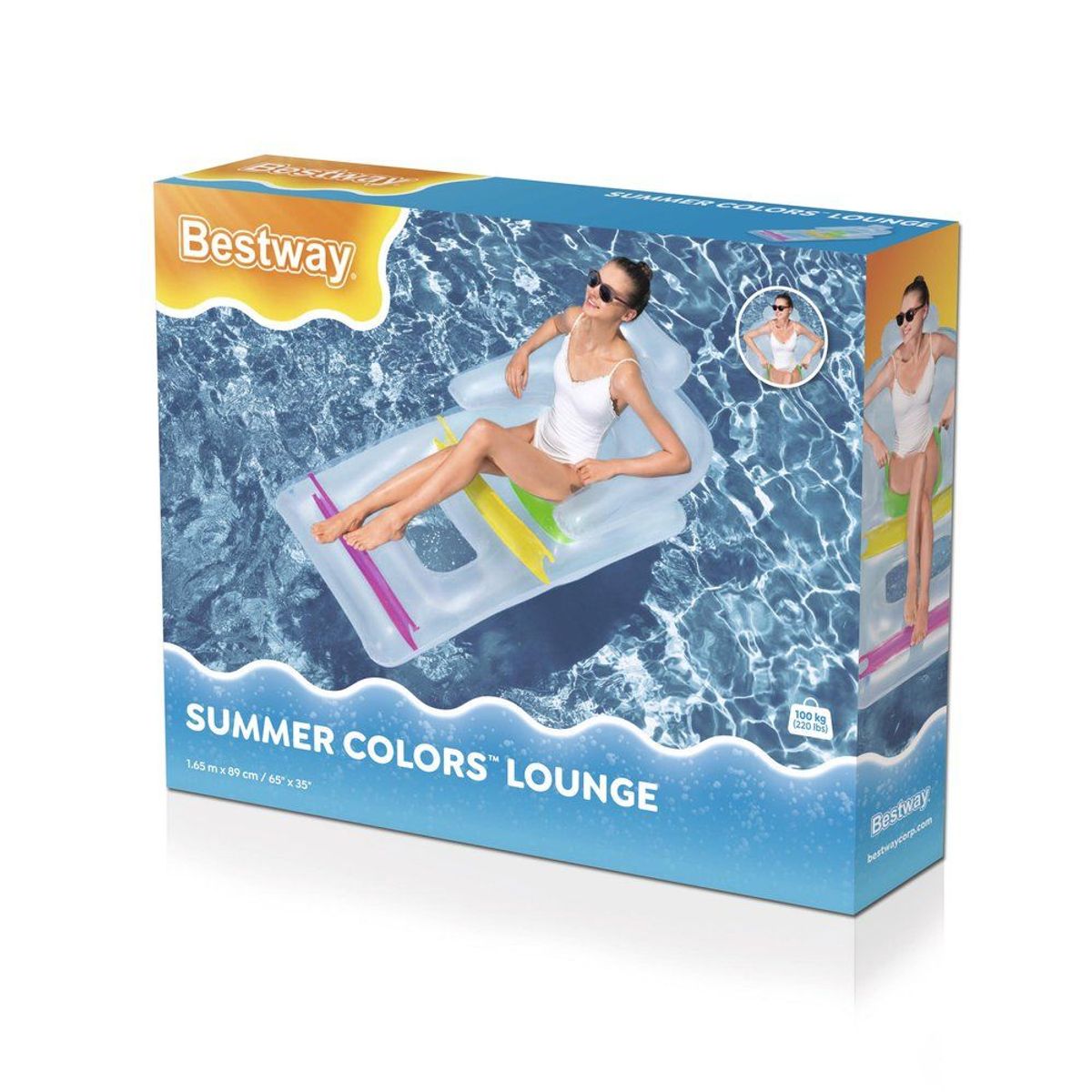 Bestway Oppblåsbar Madrass - Lenestol 165x89 Cm