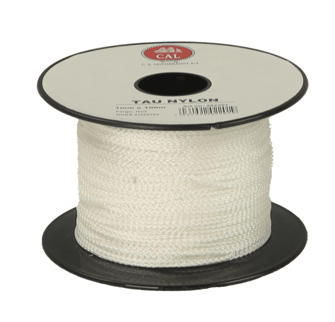 Hovedbilde Tau Flettet Nylon Hvit - Spole