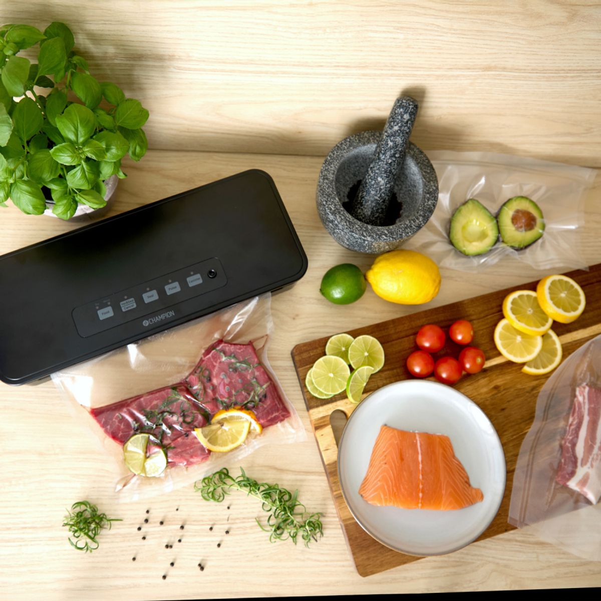 Vakuumpakker, Vacuum Sealer 9L i Min 110w - Champion