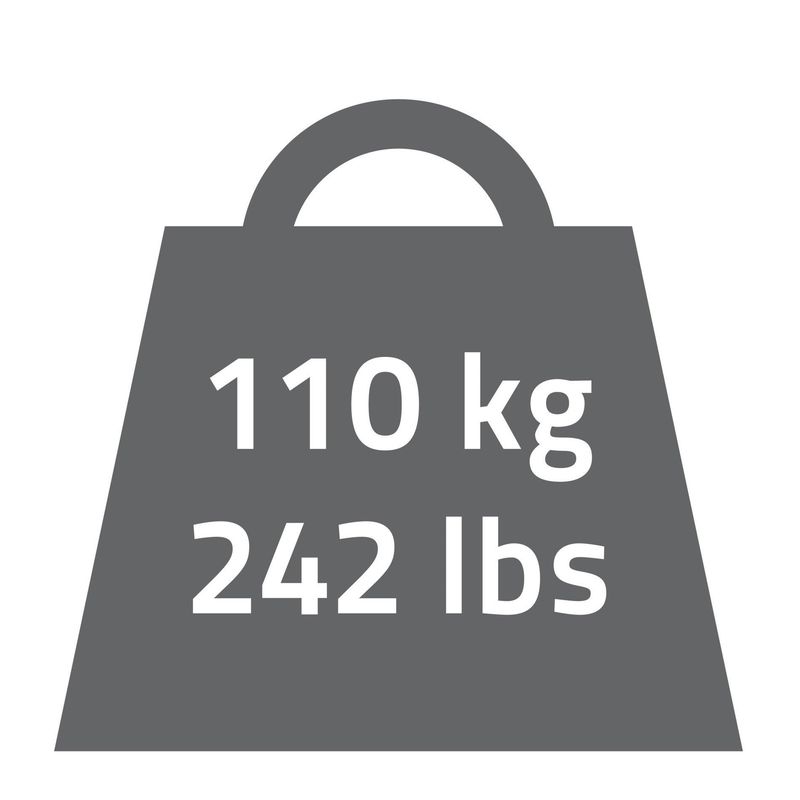 Støttehåndtak Baderom - 30 cm blank