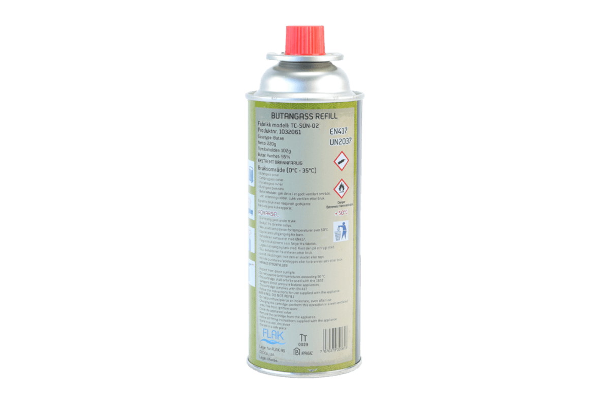 Gassbeholder til gassovn - 220 gram 