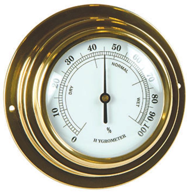 Hovedbilde Hygrometer i metal - Måler luftfuktighet i %