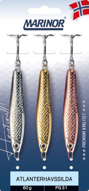 Hovedbilde Sluksett - Atlanterhavssilda Blank - 25g - 3-pk