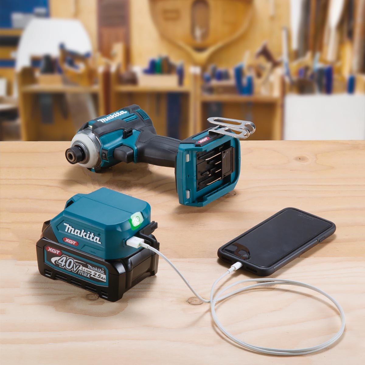 Makita Batteriadapter 40V XGT ® 2xUSB ADP001G