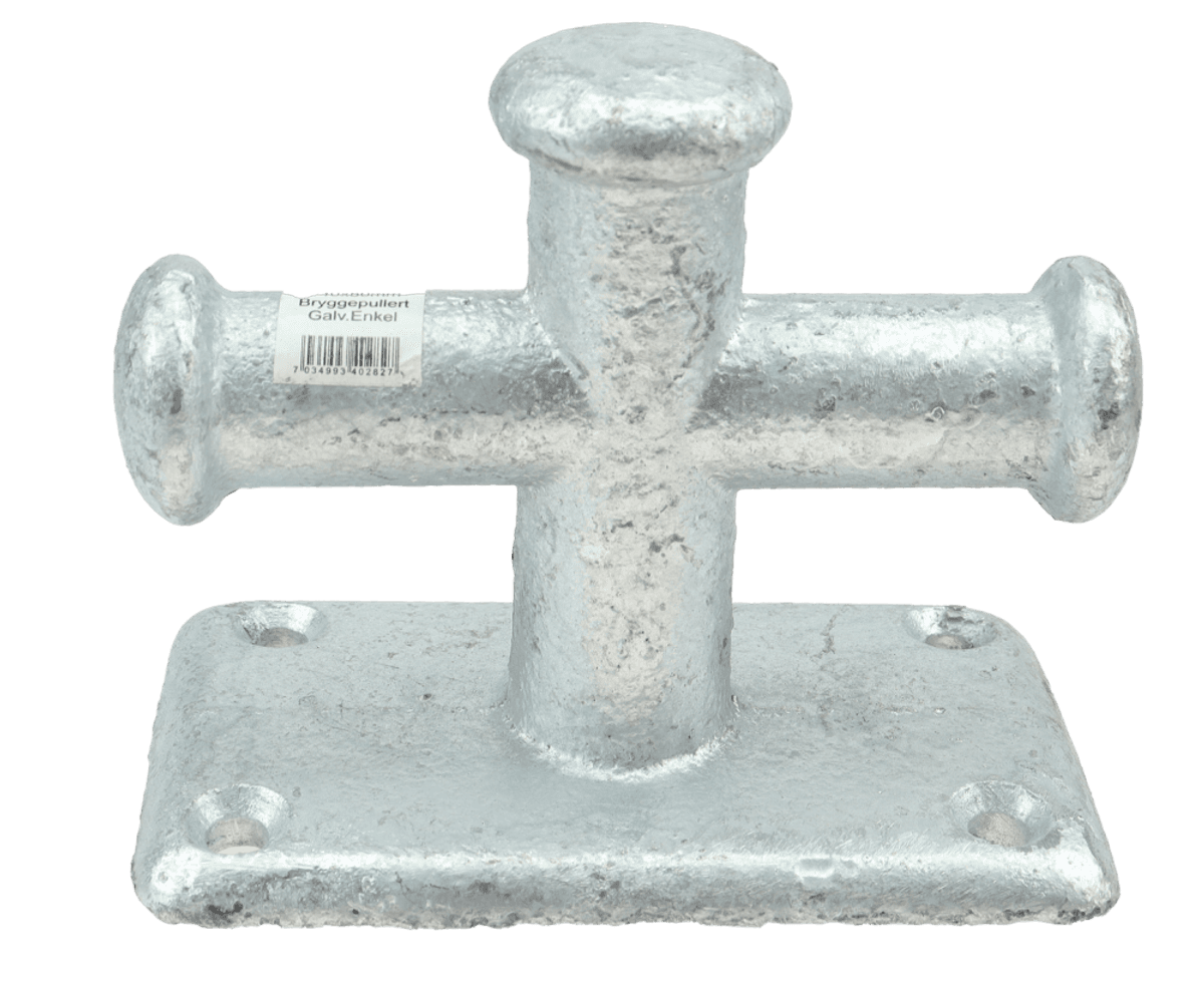 Bryggepuller Enkel 140x80mm Varmgalvanisert