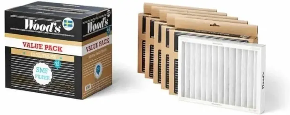 Filter til Woods Avfuktere Modellene DS / ED / TDR / SW / DK / LD - 5 stk i pk