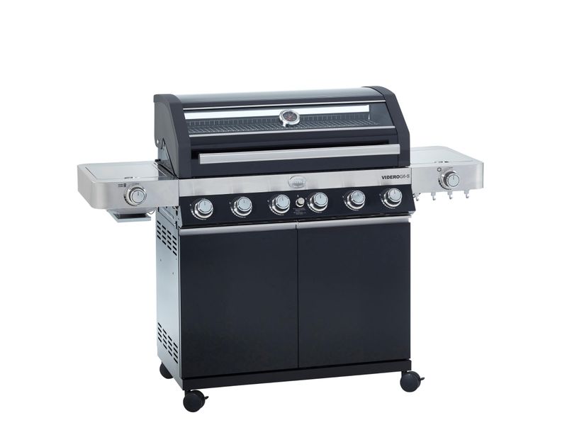Rösle Videro G6-S Vario+ Gassgrill 157 x 58 x 118 cm - 27500 watt - Svart