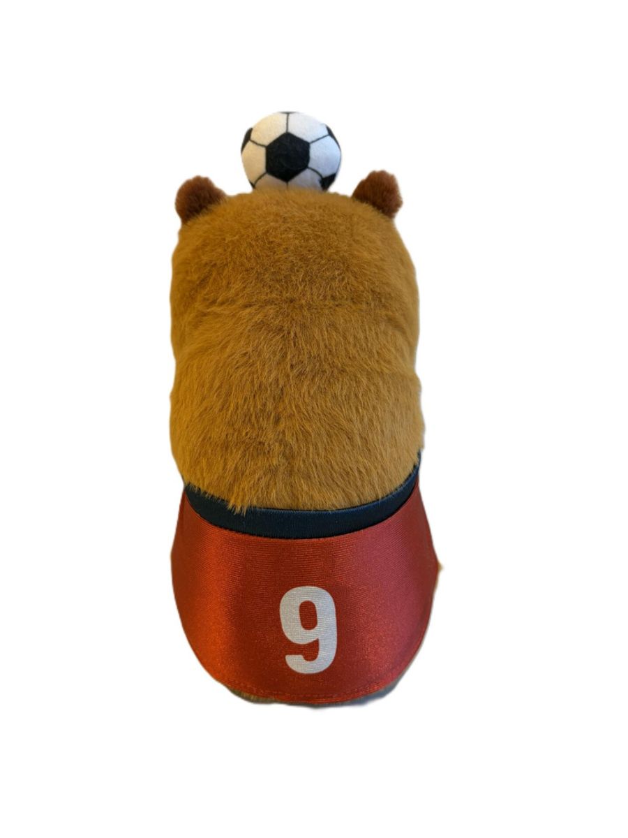 Heia Norge Bamse Flodsvin med Fotball Norsk Flagg