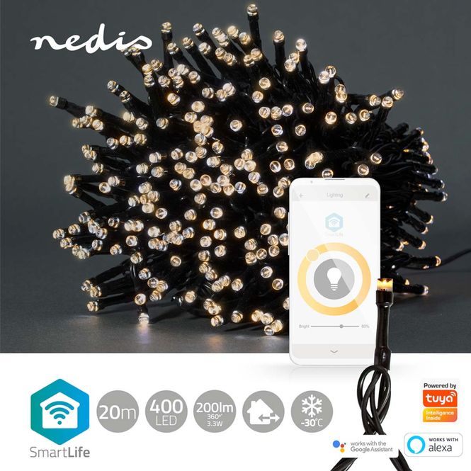 Hovedbilde Julelys SmartLife Varm Hvit - 20m - 20 LED per ...