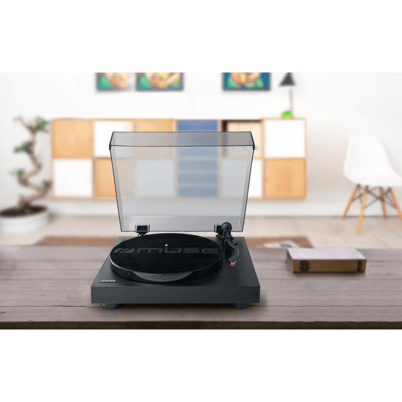 Platespiller med Usb port og auto-stop - Klassisk Platespiller fra Muse