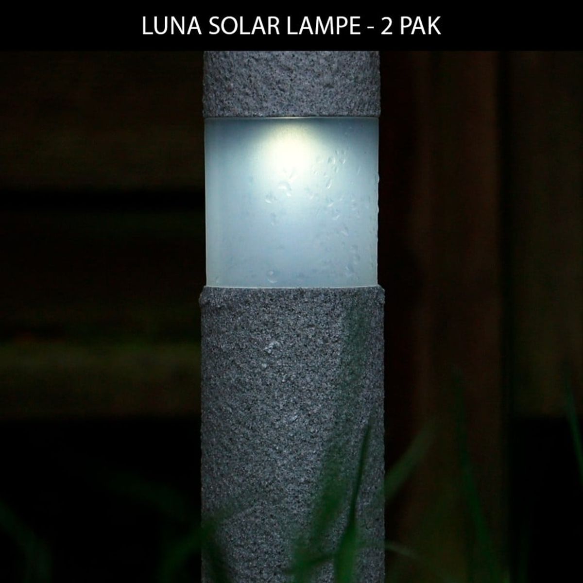 Solcellelamper 2 stk i pakke, Luna Solar Lamp
