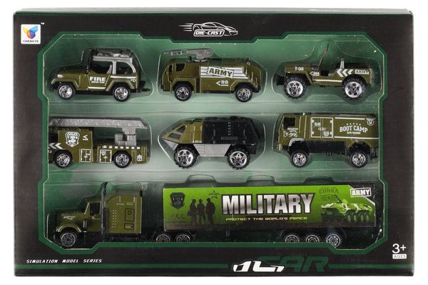 Hovedbilde Lekesett Militære Kjøretøy 7 deler