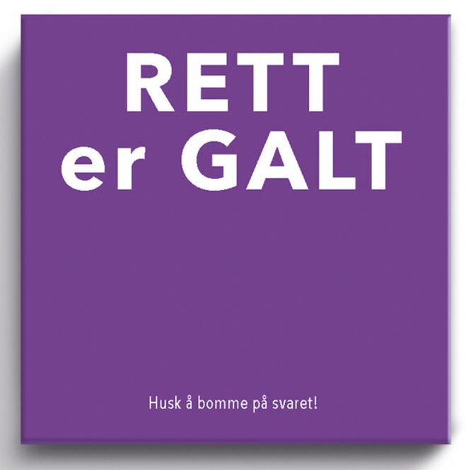 Hovedbilde Rett Eller Galt - Spørrespill - Gavespill - ...