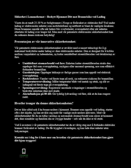 Hovedbilde Brannmerket - Genialt Sikkerhetsprodukt - Sov ...