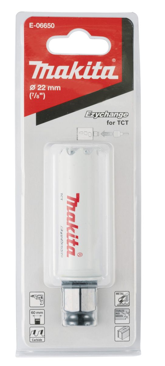 Makita Hullsag 22 mm TCT Ezychange E-06650