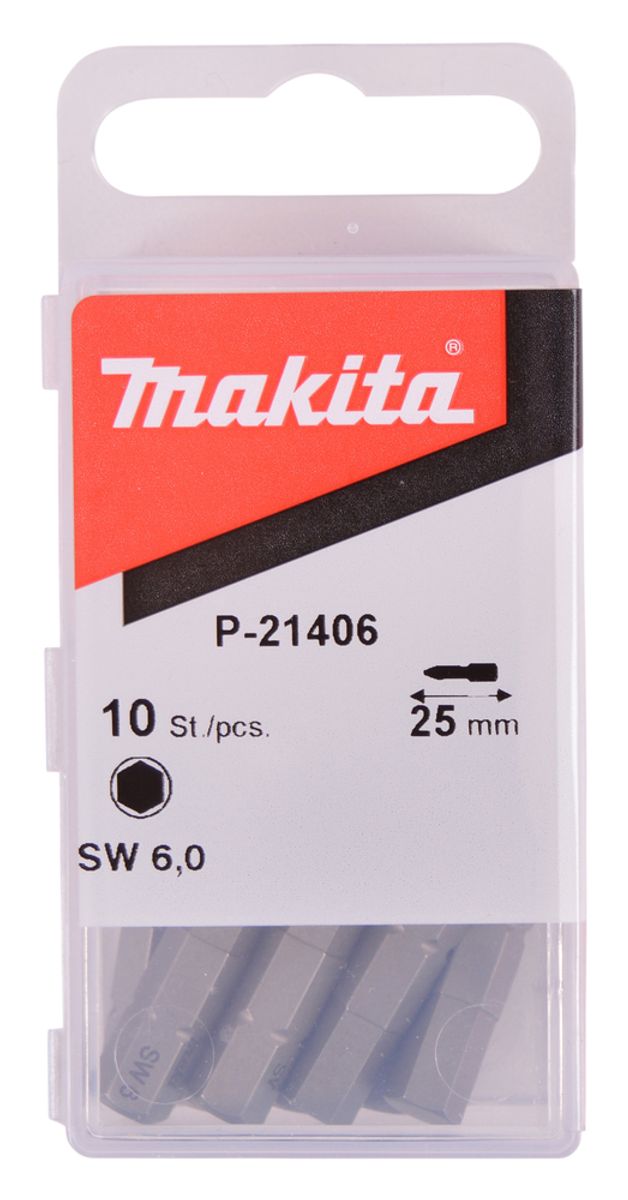 Makita Bits Umbrako 6x25 mm 10 stk. P-21406