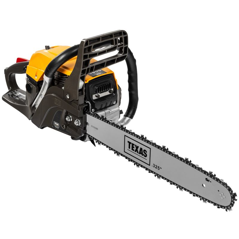 Bensindrevet Motorsag - Robust Kraftpakke - 2-takts 51cc - 45 cm sverd - Texas TS5118