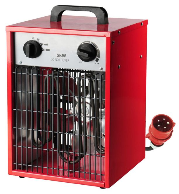 Hovedbilde Byggvarmer Vifte 3-Fas 5000 Watt, Proff Ovn med ...