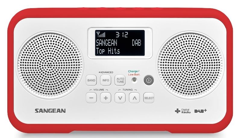 DAB+ Radio Sangean DPR77 Hvit/Rød