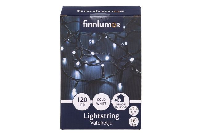 Hovedbilde Julelyslenke 120 LED kald hvit – 11,9 m ...