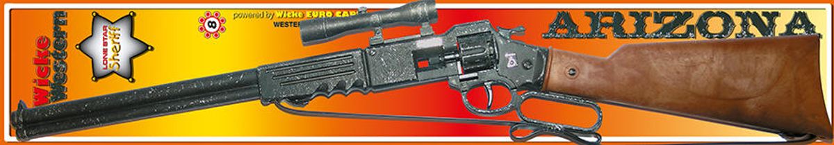Cowboyrifle, Winchester Arizona for 8 Skudds Plastringer - Leketøy