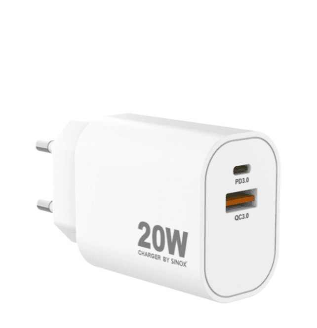 Hovedbilde Vegglader USB-C og USB-A 20 Watt Som Gjør Den ...
