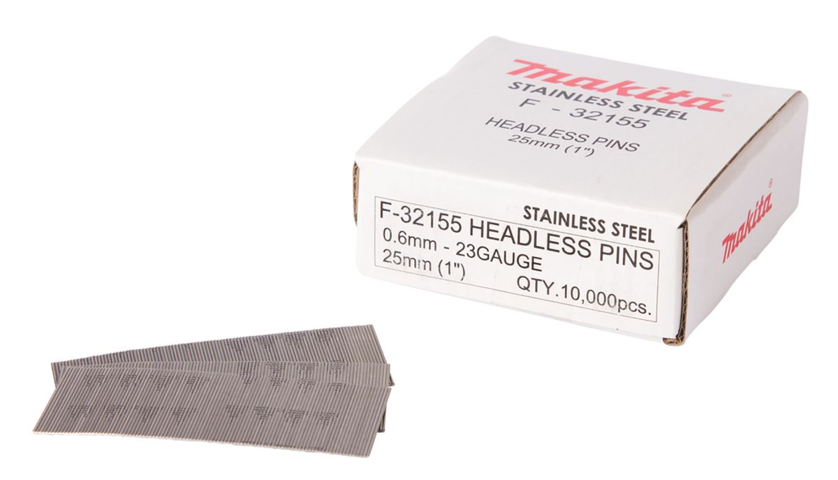 Makita Stift 0,6x25 mm Rustfri 10 000 stk. F-32155