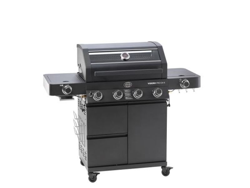 Rösle Videro Pro G4-S Gassgrill 139 x 58 x 118 cm - 20500 watt - Svart