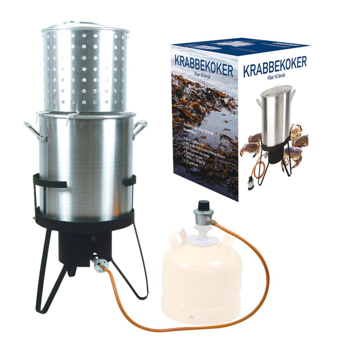 Krabbekoker Komplett sett - 40 liter - 14,9 kW