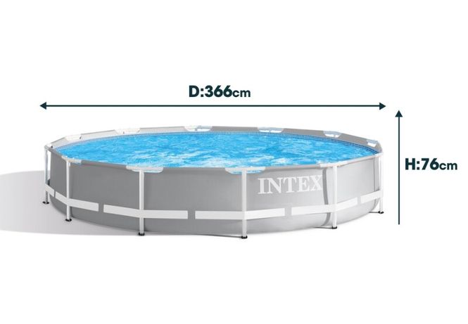 Hovedbilde Basseng - Rundt Rammebasseng 6450 Liter Komplett ...