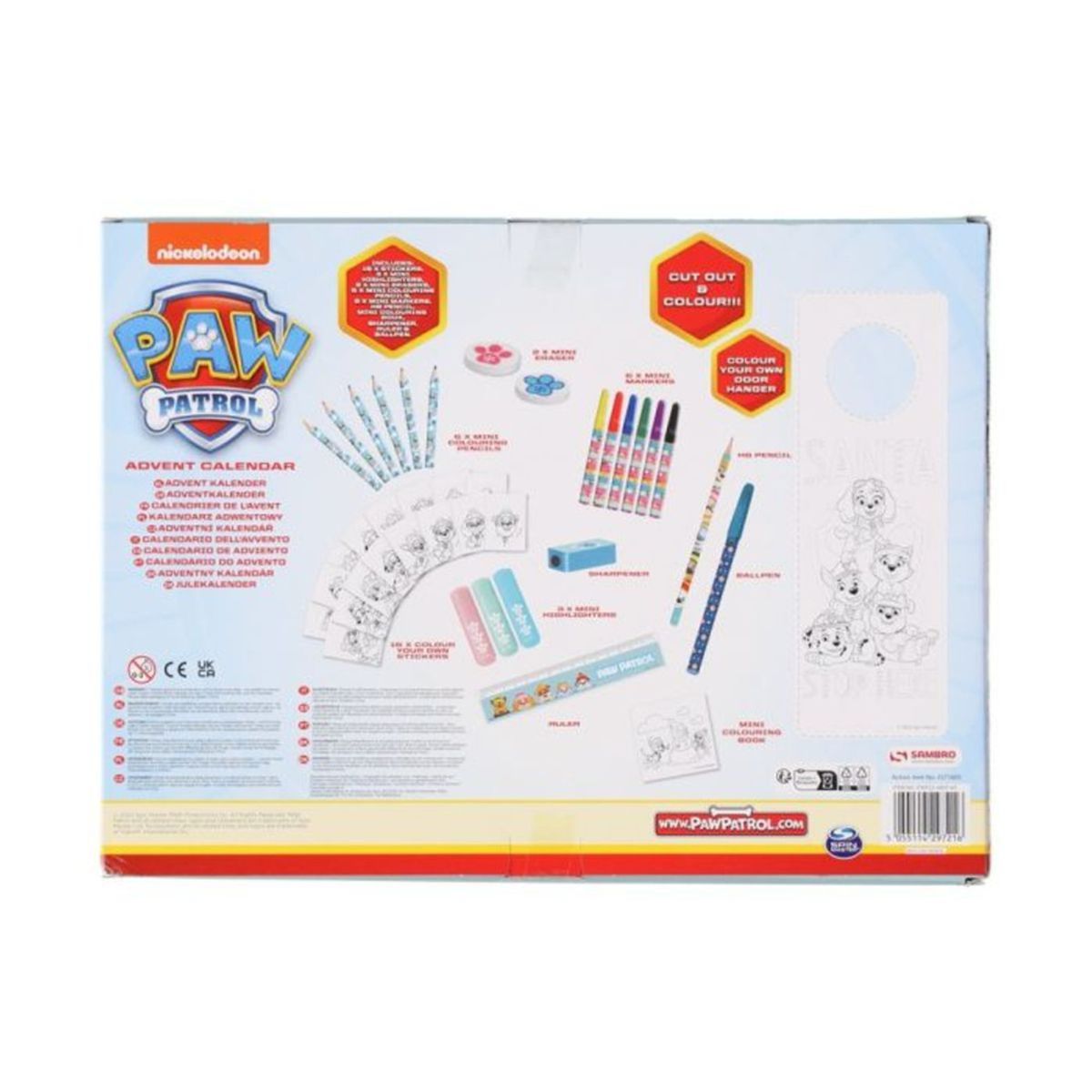 Adventskalender Pawpatrol Tegnesaker
