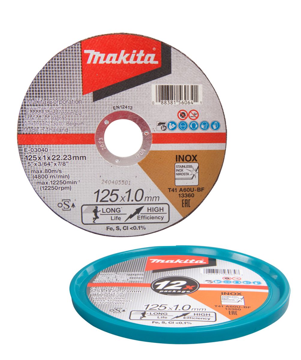 Makita Kappeskive 125 mm A60U 12 stk. E-03040-12