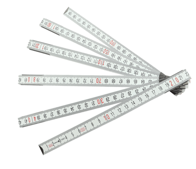 Hovedbilde Tommestokk i Tre - 2m metrisk 3,2x16mm Vorel