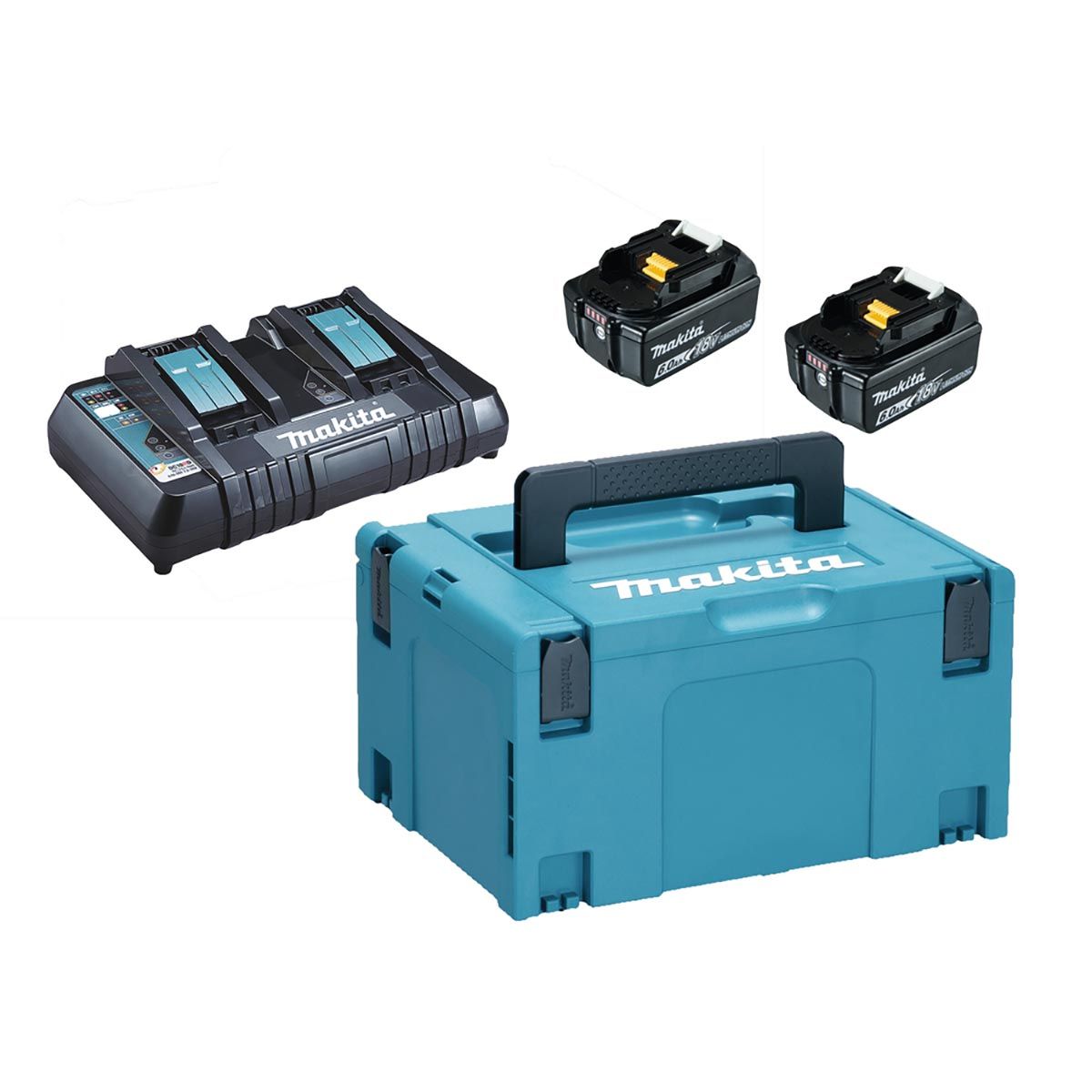 Makita Batterisett 18V LXT ® 2x6,0Ah Li-ion 198077-8