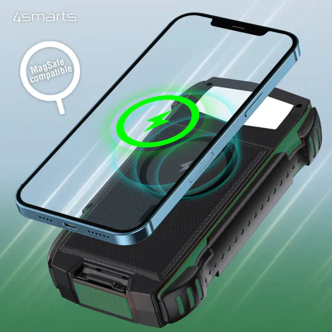 Hovedbilde Powerbank Solcelle 20.000mAh, Vanntett, SOS